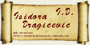 Isidora Dragičević vizit kartica